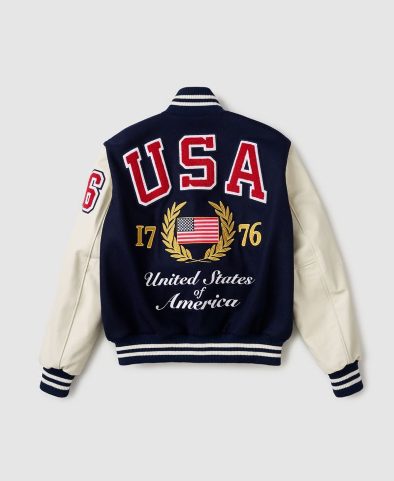 Men's Navy USA 250 Limited Edition Iconic Full-Snap Jacket