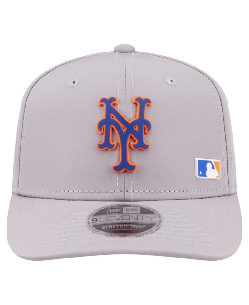 Men's Gray New York Mets Laser Perforated 9SEVENTY Adjustable Hat
