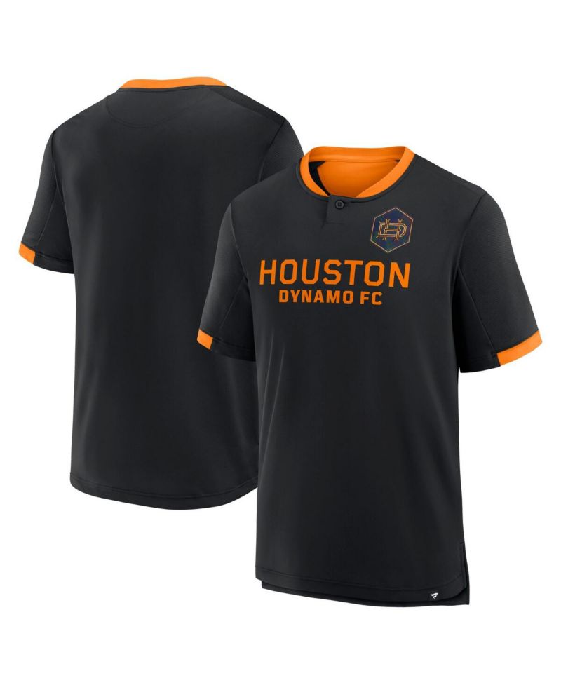 Men's Black Houston Dynamo FC Stoppage Time Striker T-Shirt