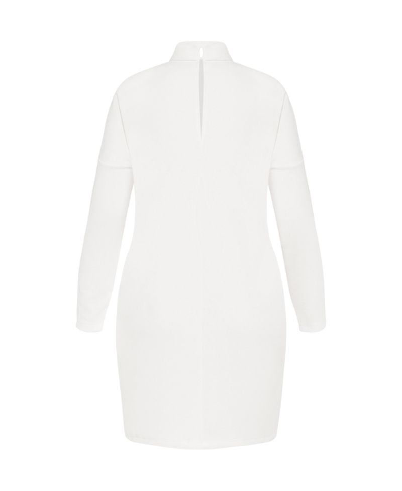 Plus Size Wrap Neck Dress