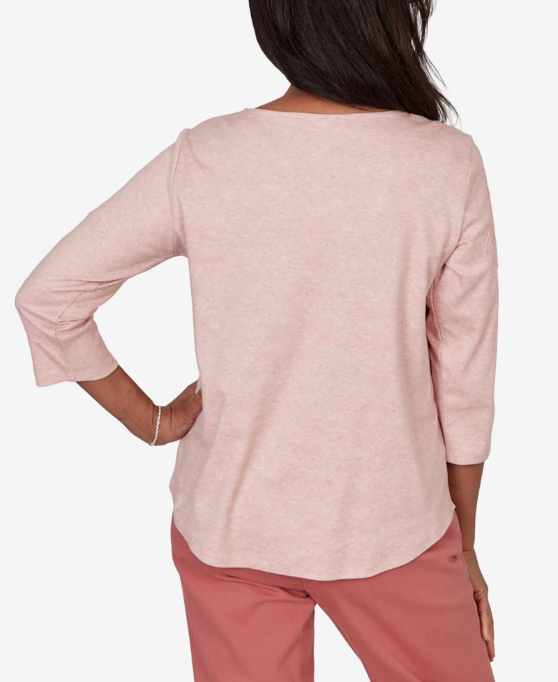 Women's Camden Market Tonal Floral Soutache Knit Top