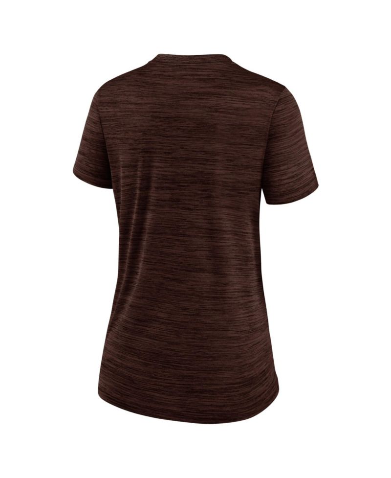 Women's Brown San Diego Padres Authentic Collection Velocity Dri-FIT T-Shirt