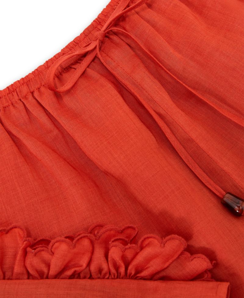 Women's Brook High-Rise Pull-On Ruffle-Trim Shorts, 2" Inseam