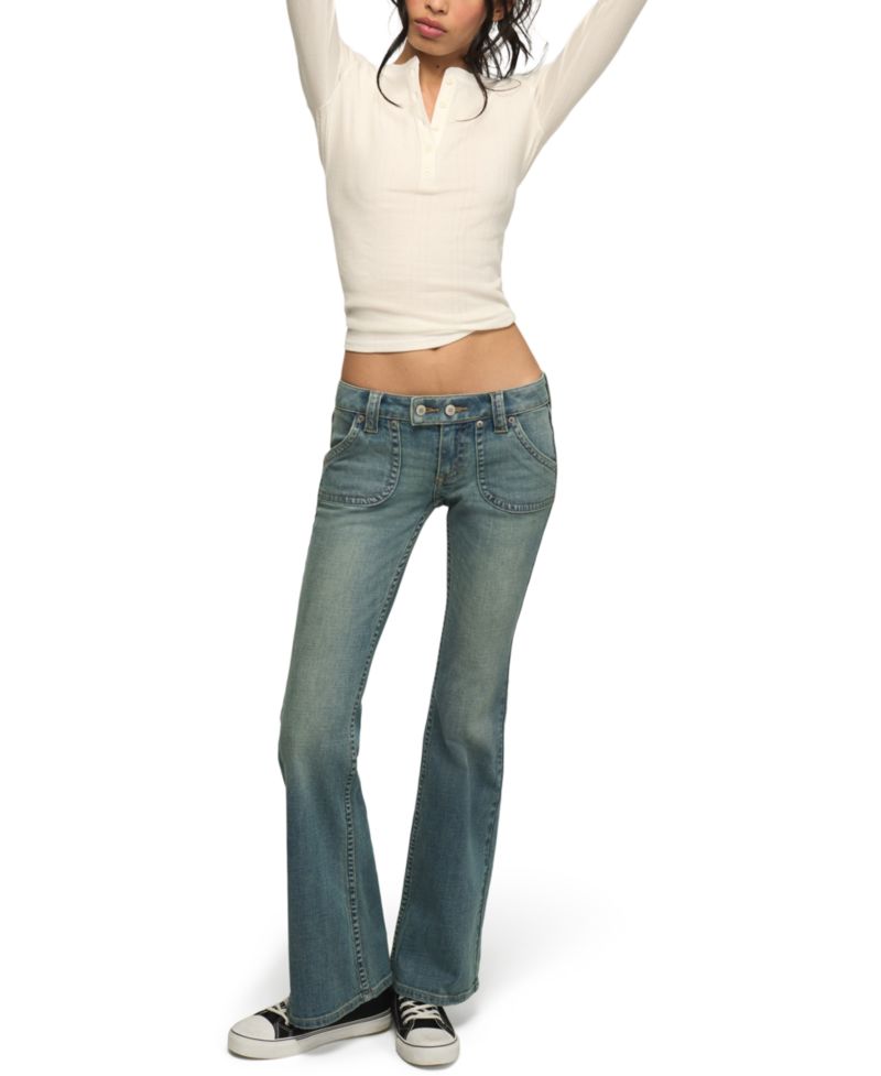 Women's Low-Rise Flare Jeans
