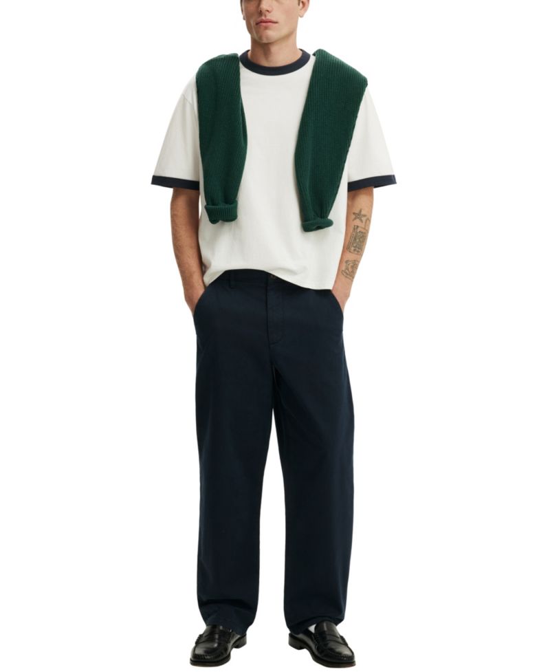 Men's Baggy Stretch Chino Pants