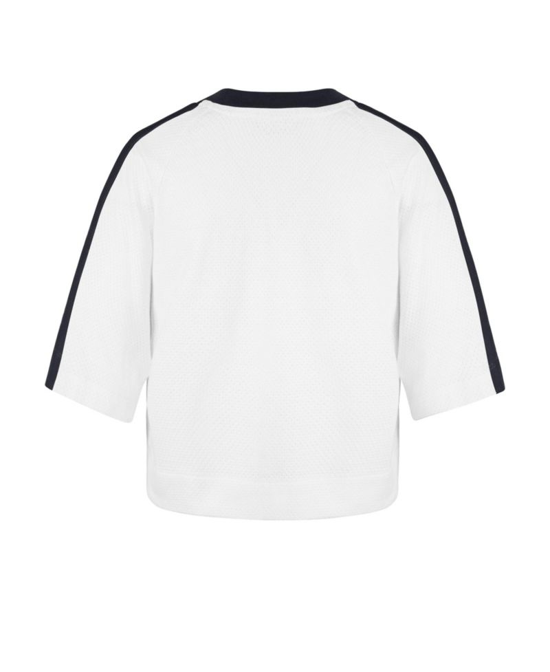 47 Brand Women's '47 White Houston Texans Big Overarch Drop Needle Raglan V-Neck T-Shirt