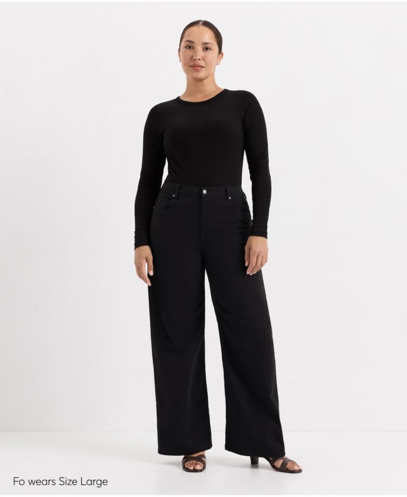 Women's All-Day Twill Wide-Leg Pants