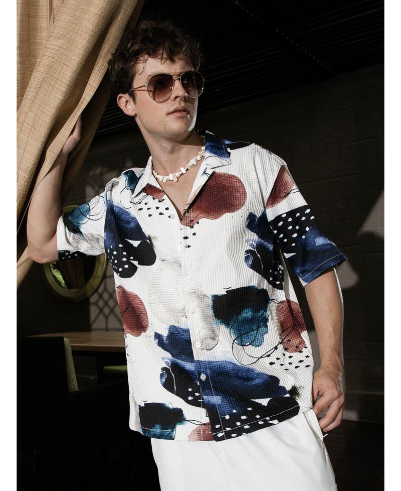 Abstract Blob Oversized Shirt