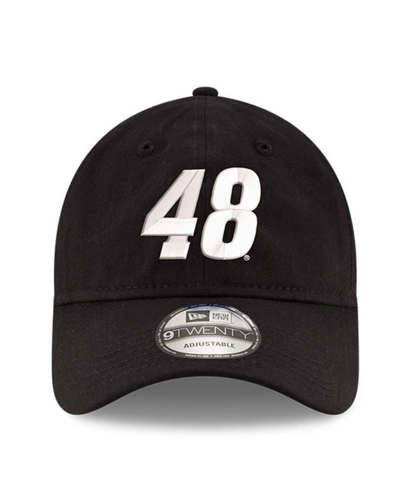 Men's Black Alex Bowman Enzyme Washed 9TWENTY Adjustable Hat