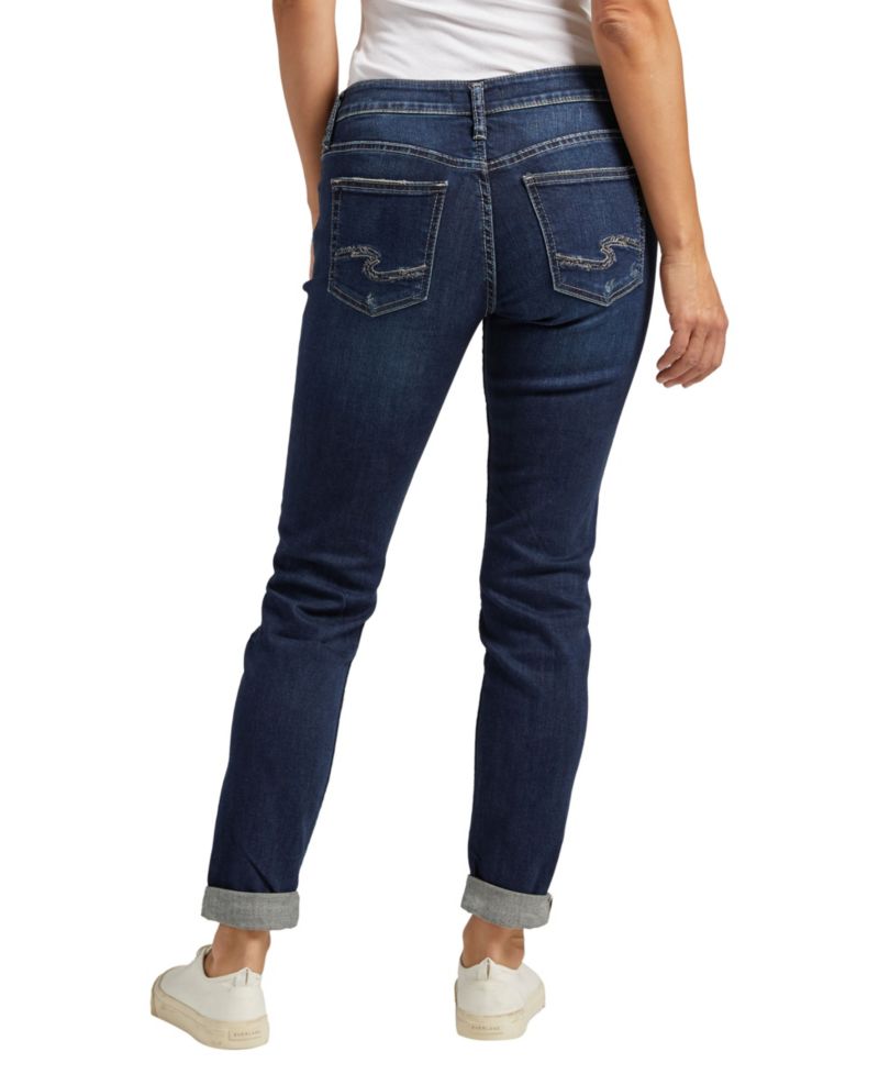 Women’s Boyfriend Mid Rise Slim Leg Jeans