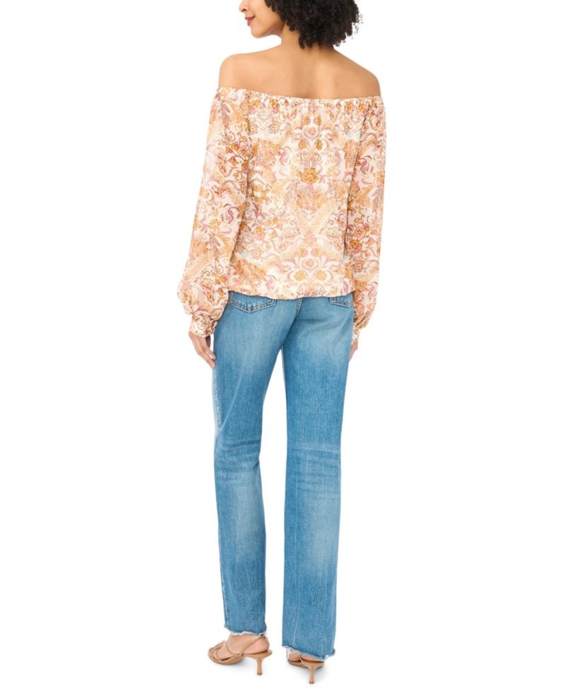 Women's Off-The-Shoulder Long-Sleeve Blouse