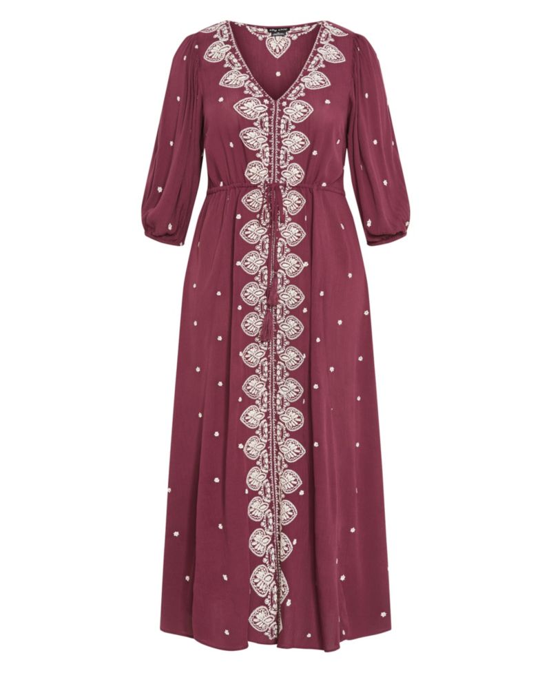 Women's Plus Size Ulla Embroidered Dress