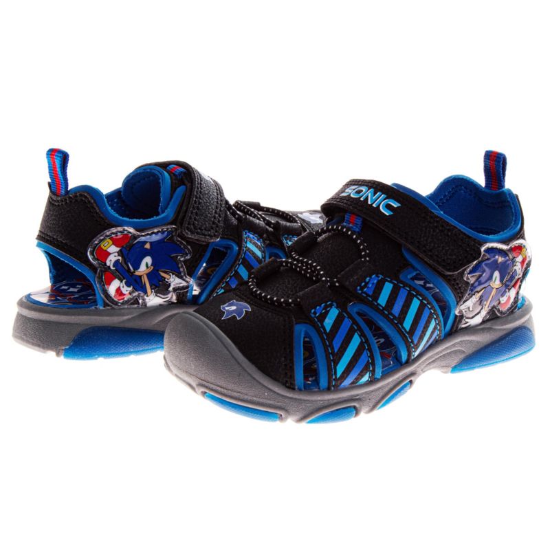 Little Boys Nickelodeon Sega Hook and Loop Sport Sandals with Tails