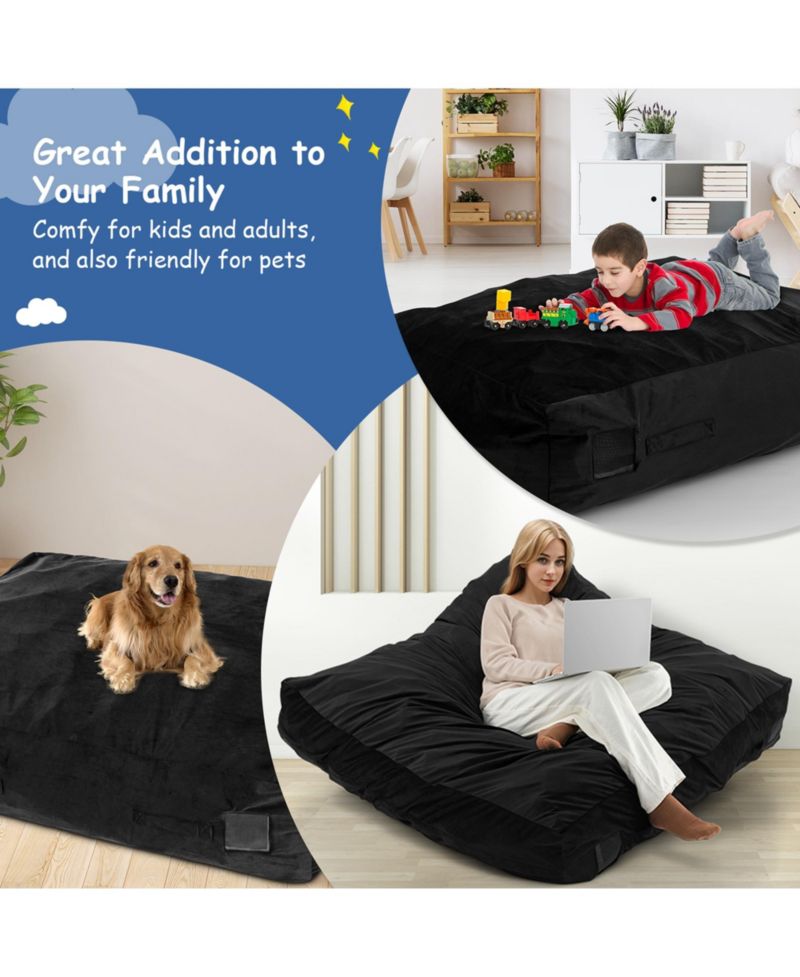 47" x 35.5" Crash Pad Sensory Mat with Foam Blocks and Washable