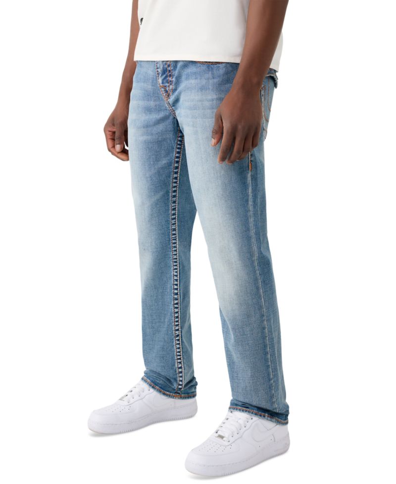 Men's Straight Tiger Big T Flap Jeans