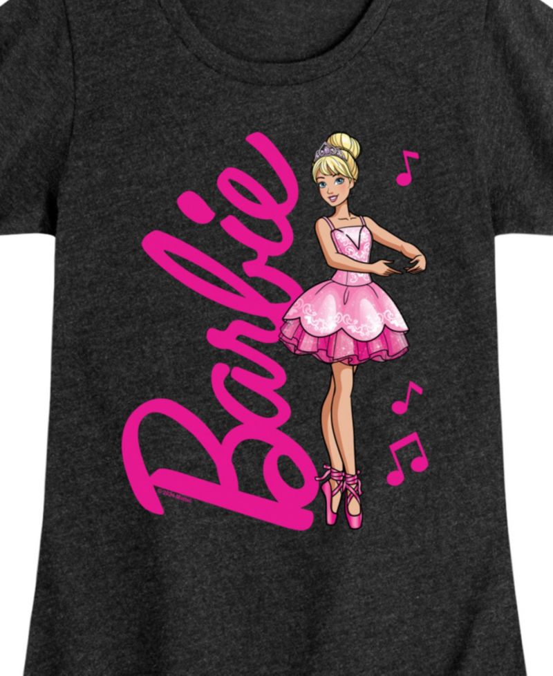 Big Girls Ballerina Graphic Short Sleeve T-Shirt