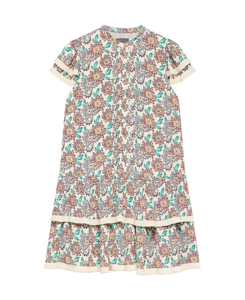 Women's Soft Petal Ruffle Mini Dress