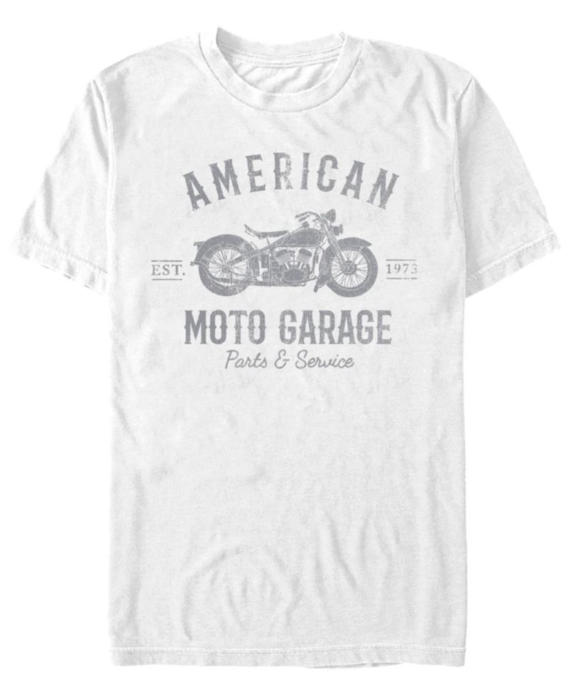 Generic Additude Men's American Moto Garage Short Sleeve T-Shirt