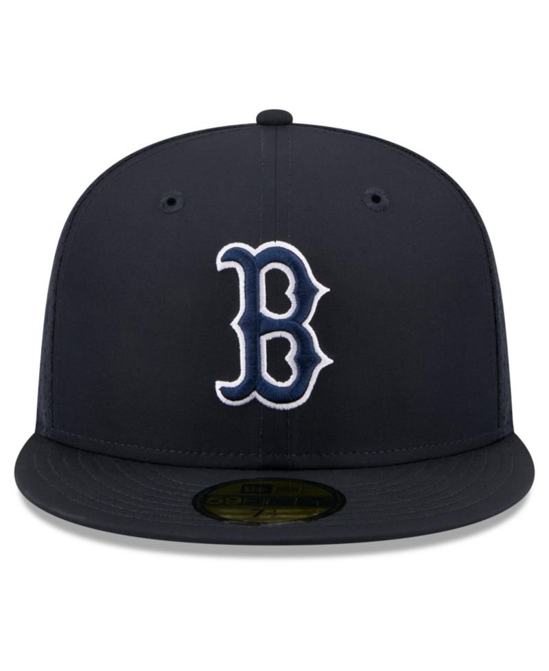 Big Boys and Girls Navy Boston Red Sox Batting Practice 59FIFTY Fitted Hat