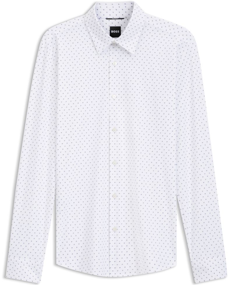 Men's Stretch Jersey Slim-Fit Dress Shirt