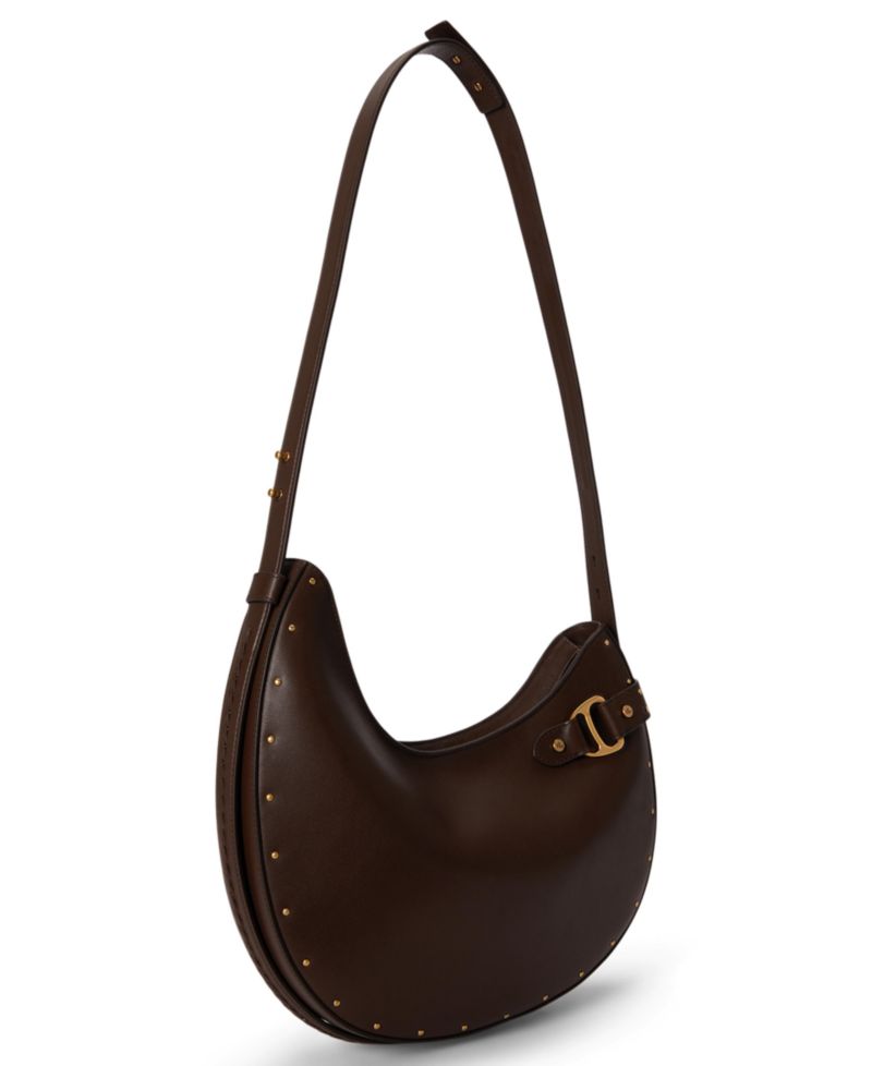 Tasha Studded Leather Medium Shoulder Bag