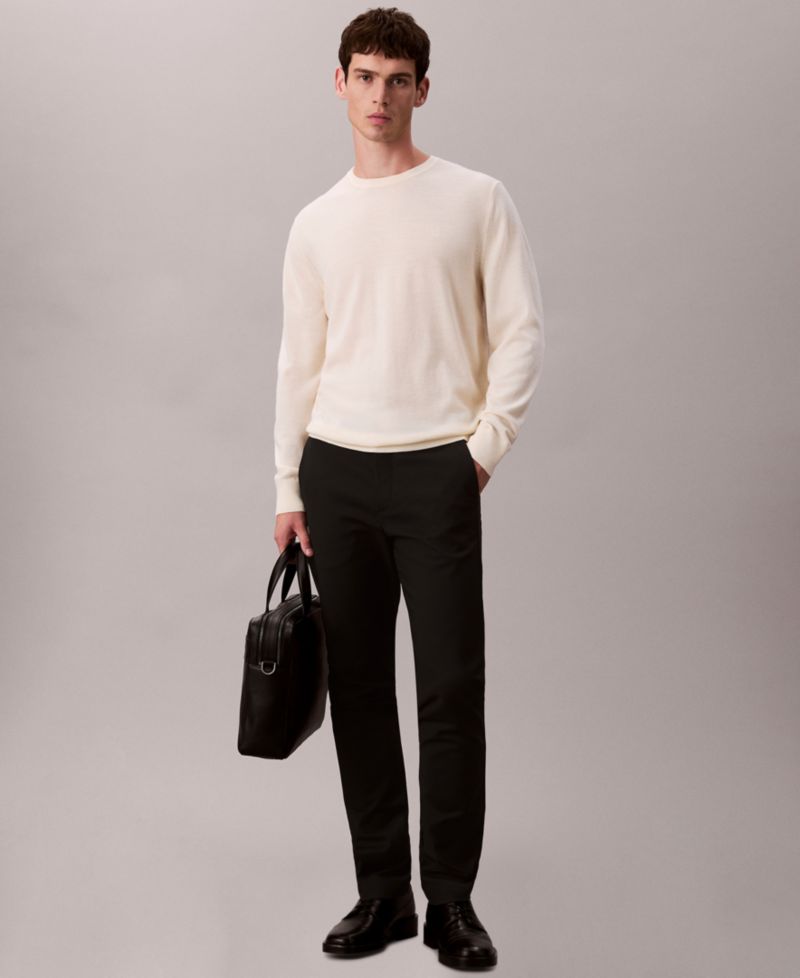 Slim Modern Stretch Cotton Nylon Trousers