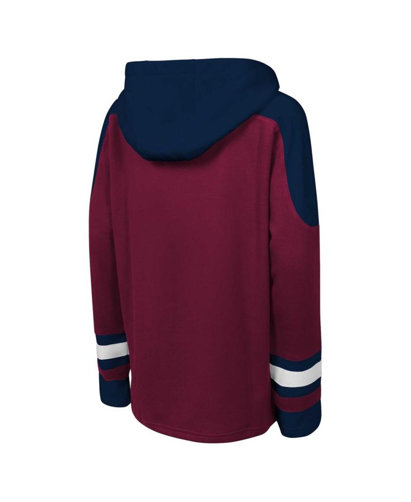 Big Boys and Girls Burgundy Colorado Avalanche Must Have Home V-Neck Pullover Hoodie