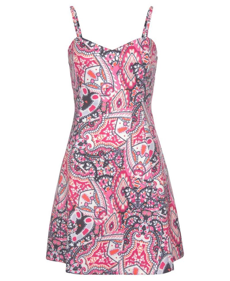 Women's Printed Sundress A-Line Short Dress