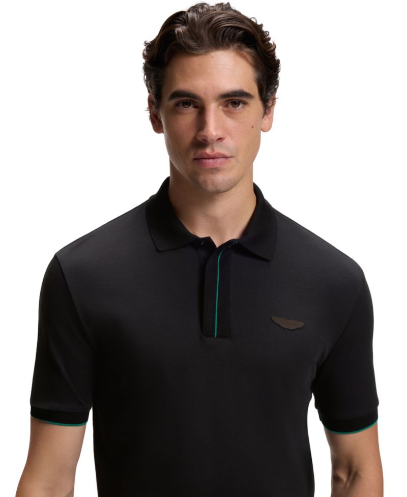 BOSS by x Aston Martin Men's Mercerized Cotton Regular-Fit Polo Shirt