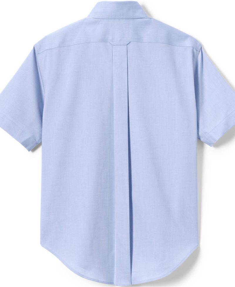 Men's Short Sleeve No Iron Pinpoint Dress Shirt