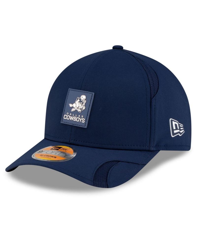 Men's Navy Dallas Cowboys 2025 Sideline Throwback M-Crown 9FORTY Adjustable Hat