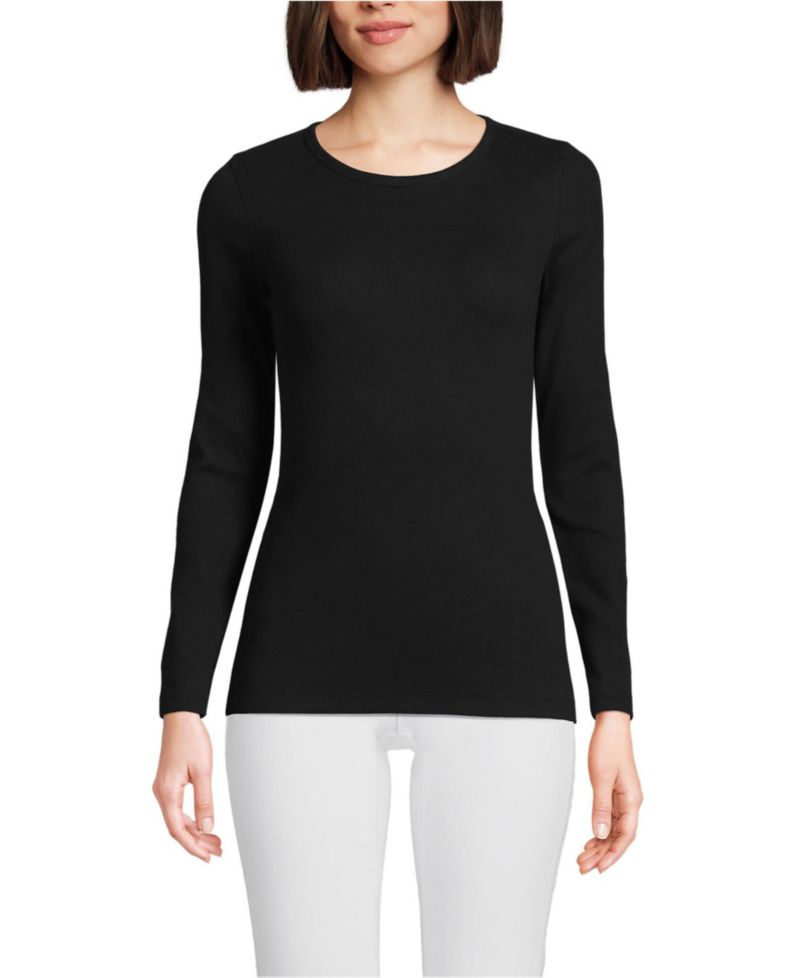 Women's Long Sleeve Micro Rib T-Shirt