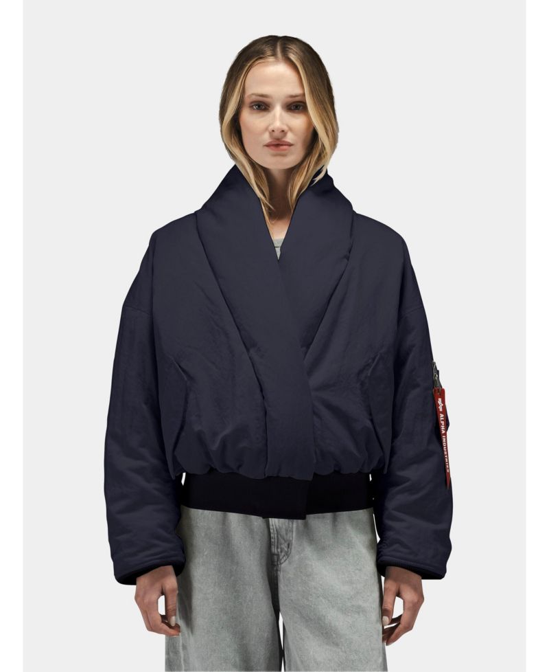 Women's Shawl Collar Flight Jacket W