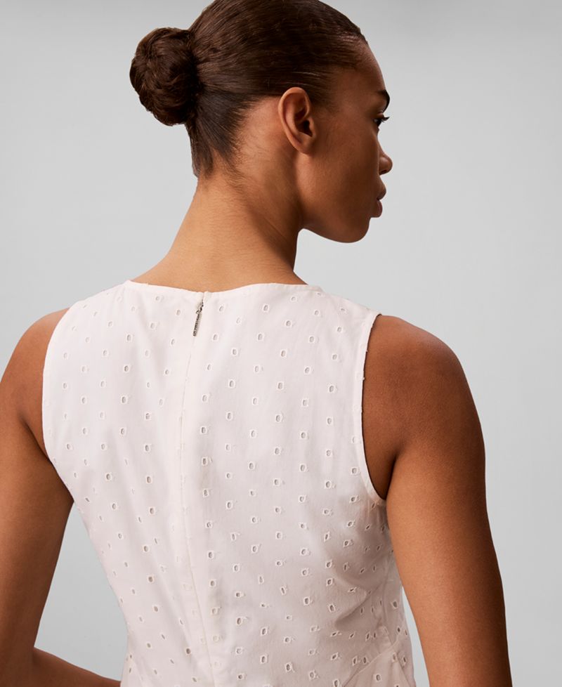 Women's Sleeveless V-Neck Midi Dress