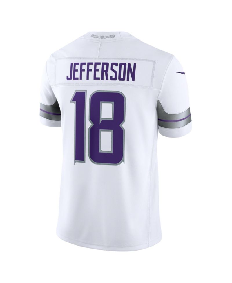 Men's Justin Jefferson White Minnesota Vikings Alternate Vapor F.U.S.E. Stitched Limited Jersey