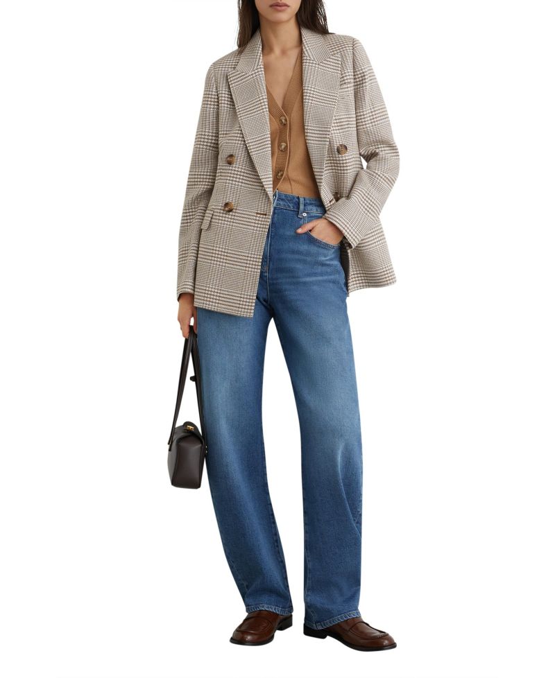 Women's Maxwell Double-Breasted Check Blazer