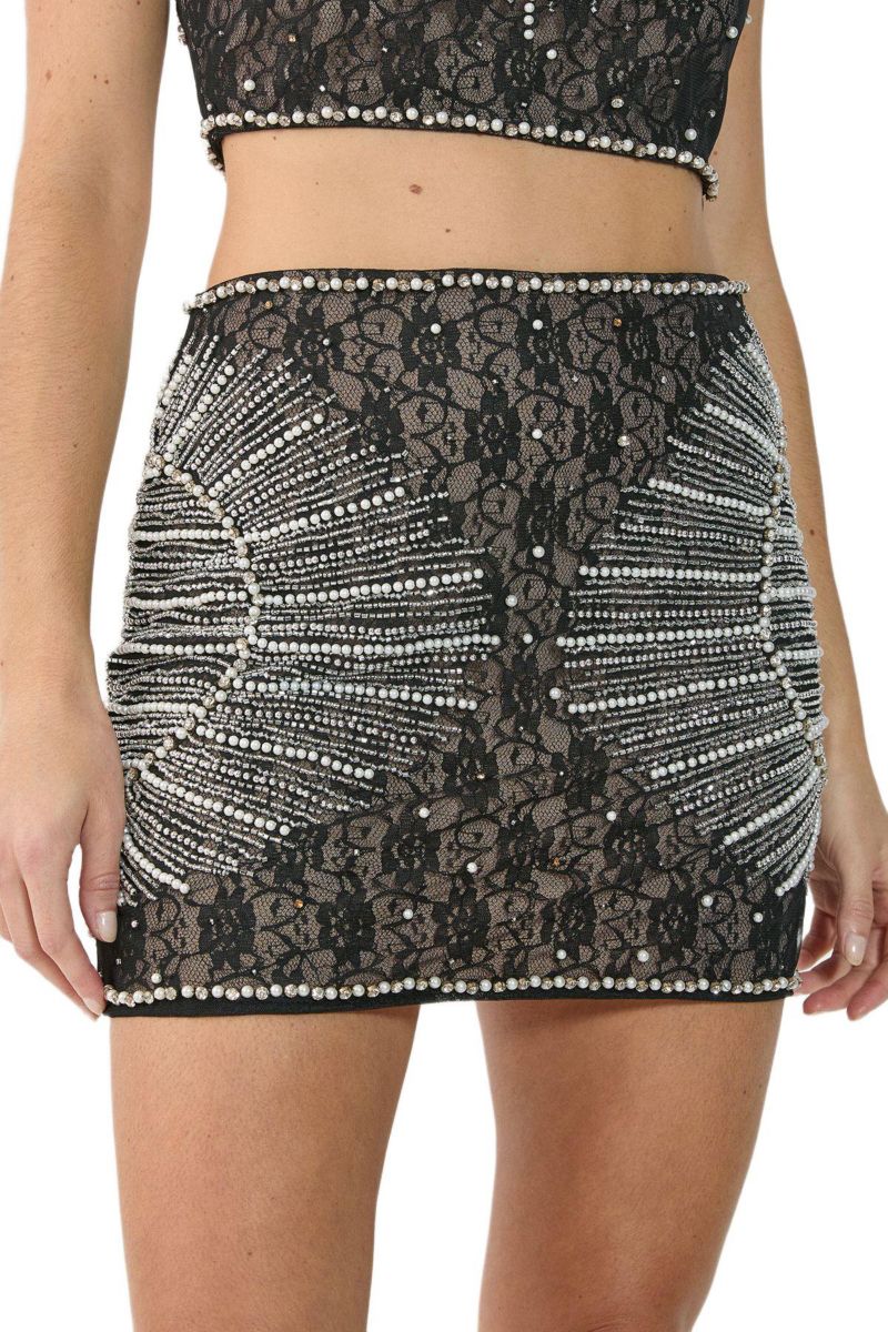 Women's Embellished Sequin Mini Skirt