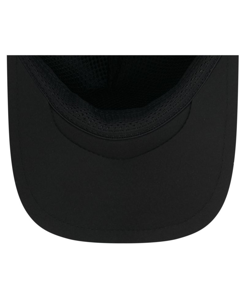 Men's Black Las Vegas Raiders 2026 Sideline Apex 9FORTY Adjustable Trucker Hat