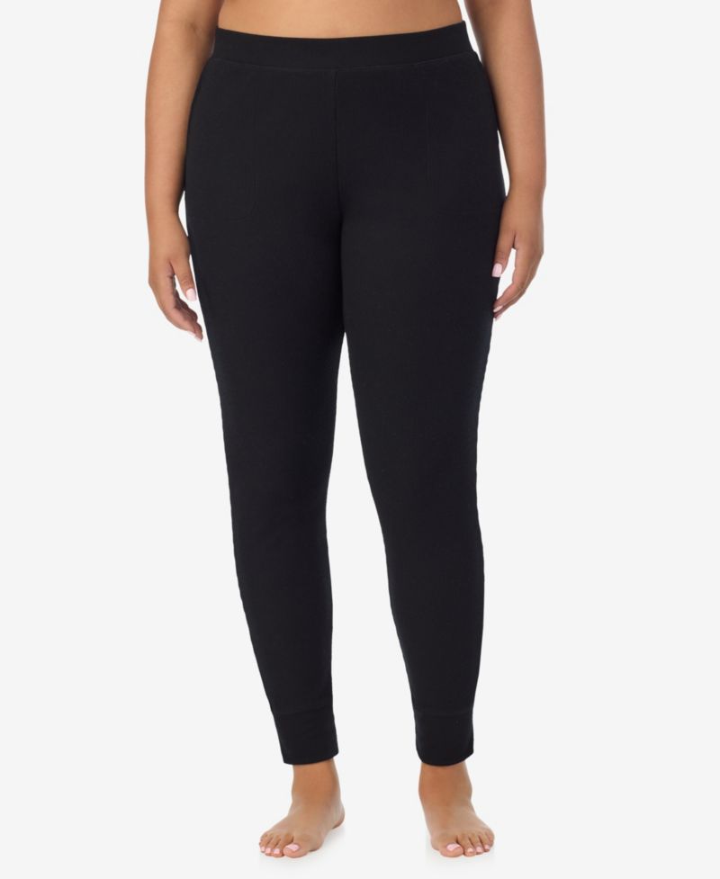 Plus Size Thermal Waffle-Knit Leggings