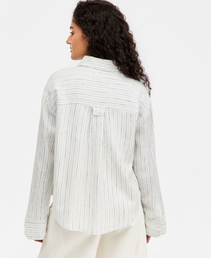 Women's Striped Laurel Button-Front Shirt