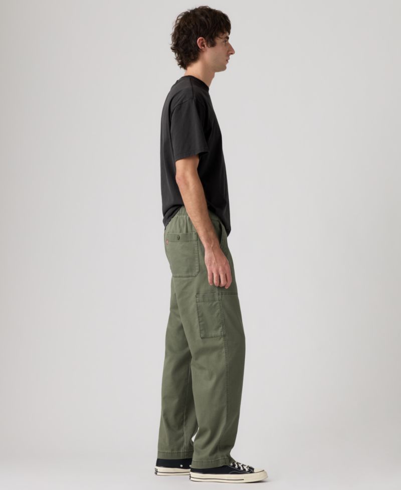 Men's Regular-Fit Linen Surplus Pants