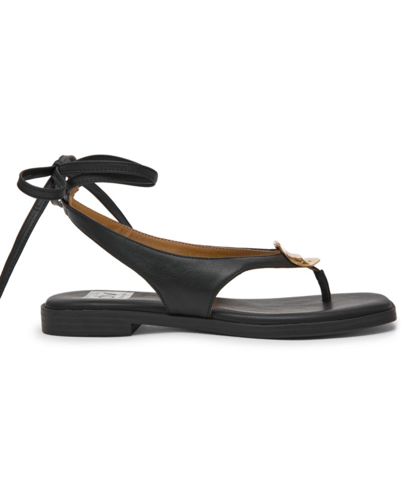 Women's Markly Lace-Up Embellished Flat Sandals