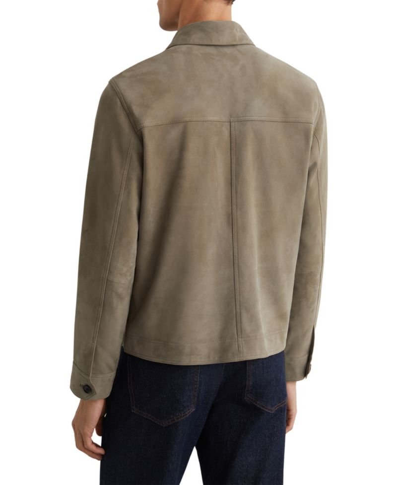 Men's Danny Suede Patch-Pocket Worker Jacket