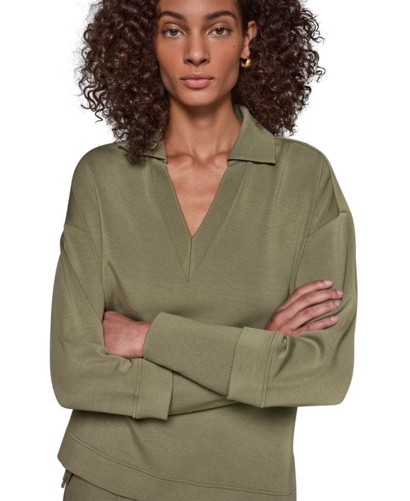 Women's Jet Setter Long-Sleeve V-Neck Tunic Top