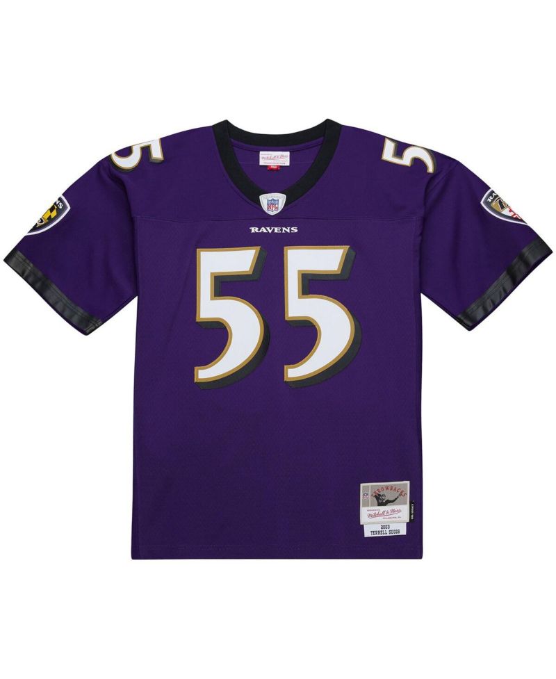 Men's Terrell Suggs Purple Baltimore Ravens 2003 Legacy Replica Jersey