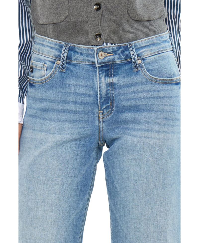 Women's Kenny Mid Rise Crop Wide-Leg Jeans
