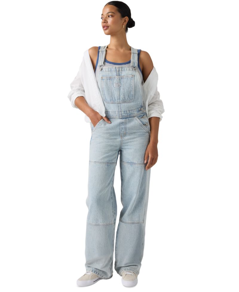 Women's Utility Overall H226 Wide-Leg Denim Overalls