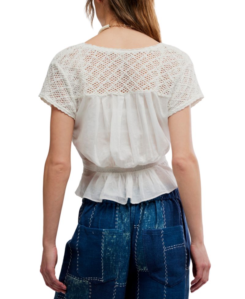 Women's Gemma Embroidered Boat Neck Top