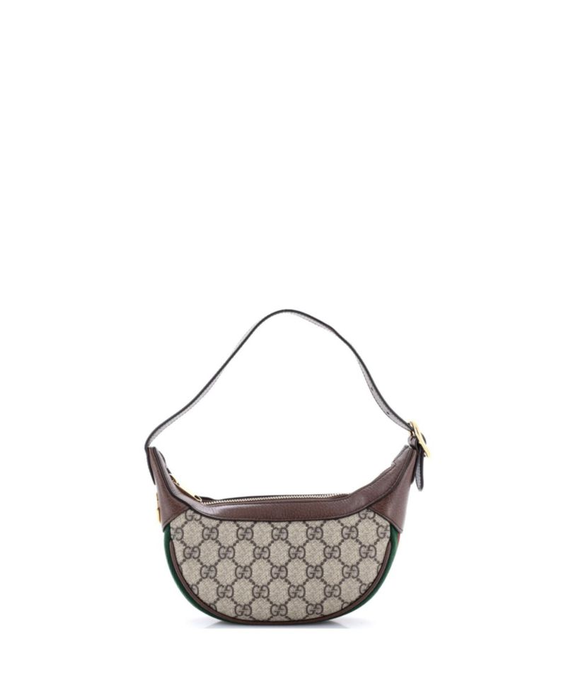 Mini Ophidia Half Moon Bag GG Coated Canvas