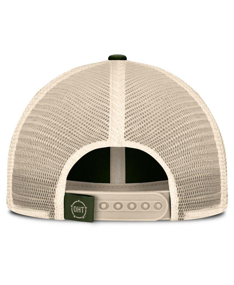 Men's Olive USC Trojans OHT Military Appreciation Frontier Trucker Adjustable Hat